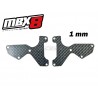 E2154 - Placas carbono 1 mm trapecios del. x2 uds.