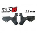 E2155 - Placas carbono 1.2 mm trapecios del. x2 uds.