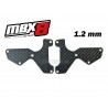 E2155 - Placas carbono 1.2 mm trapecios del. x2 uds.