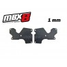 E2156 - Placas carbono 1 mm trapecios tras. x2 uds.