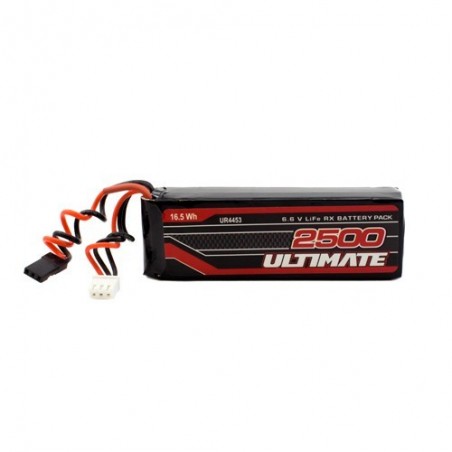 ULTIMATE 6.6v 2500mah LiFe Flat receiver battery pack JR