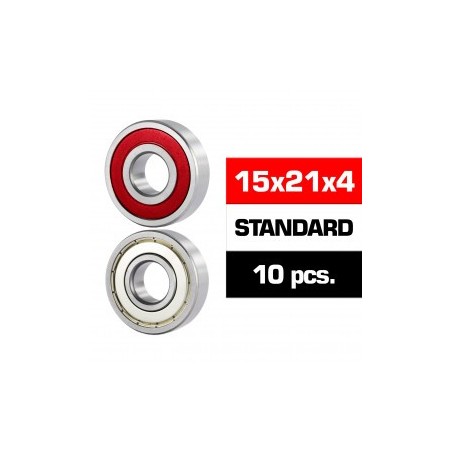 KIT de Rodamientos "HS" RZ 15x21x4 10 uds.