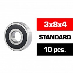 3x8x4mm HS Rubber Sealed Bearing SET x10 pcs