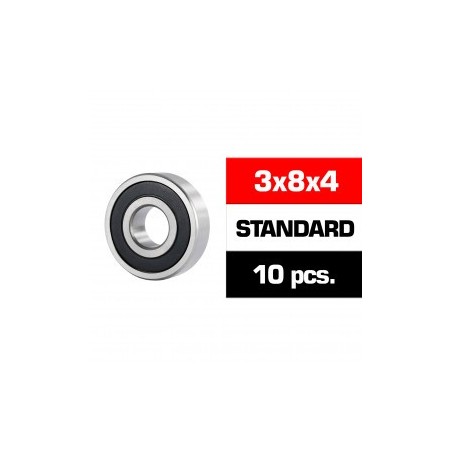 3x8x4mm HS Rubber Sealed Bearing SET x10 pcs