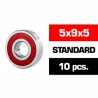 5x9x5mm HS Rubber Sealed Bearing SET x10 pcs