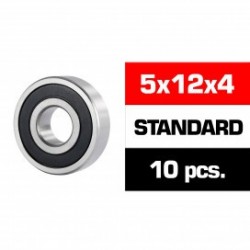 5x12x4mm HS Rubber Sealed Bearing SET x10 pcs
