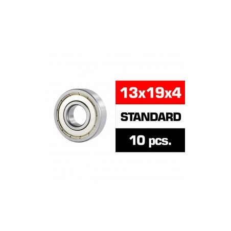 13x19x4mm HS Metal Shielded Bearing SET x10 pcs