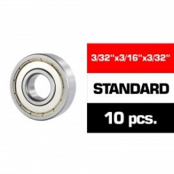 3/32x3/16x3/32 HS Metal Shielded Bearing SET x10 pcs