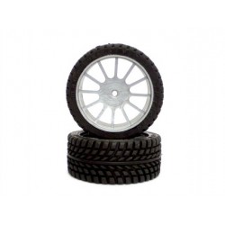 Rueda 1/10 Radial 26mm SPORT Llanta Negra 6 Radios x2 uds.