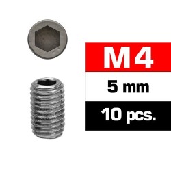 Tornillo prisionero M4x5 mm x10 uds.