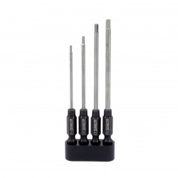 Power Tool HEX tips set 1.5 - 2.0 - 2.5 - 3.0mm x 80mm
