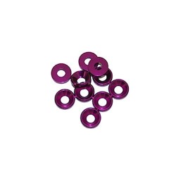 Aluminum M3 washer Purple x10 pcs
