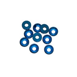 Aluminum M4 washer Blue x10 pcs