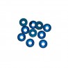 Aluminum M4 washer Blue x10 pcs
