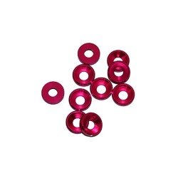 Aluminum M4 washer Pink x10 pcs