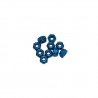 4 mm Aluminum Nylon nut Blue x10 pcs