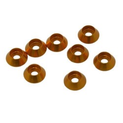 3mm Aluminum Cap Head Washer Golden x8 pcs