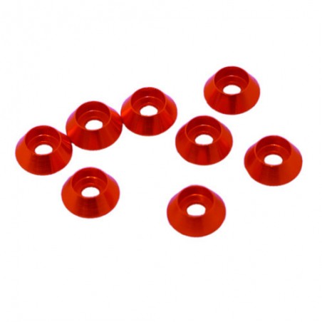 3mm Aluminum Cap Head Washer Red x8 pcs
