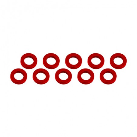 Aluminum Shim 3x6x1 mm Red x10 pcs