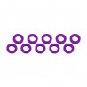 Arandelas aluminio 3x6x1 mm Morado x10 uds.