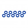 Arandelas aluminio 3x6x1 mm Azul x10 uds.