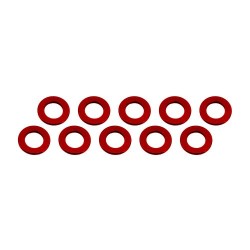 Aluminum Shim 3x6x0,5 mm Red x10 pcs
