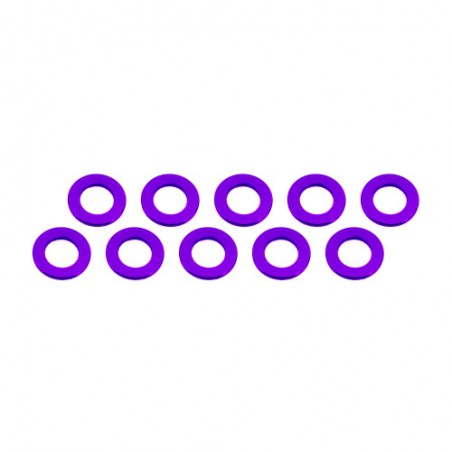 Aluminum Shim 3x6x0,5 mm Purple x10 pcs