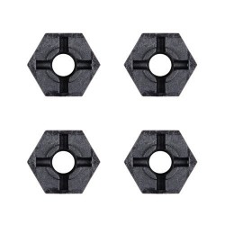 Wheel hexagons 1/12 Trial x4 pcs