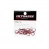 Body clips 1/10 Red L + R x8 pcs