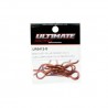 Body clips 1/8 Orange L + R x8 pcs