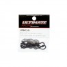 Body clips 1/8 Black L + R x8 pcs