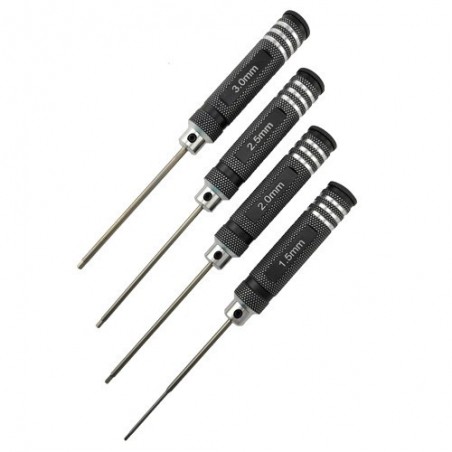 Set destornilladores allen 1.5 - 2.0 - 2.5 - 3.0mm