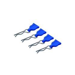 Clips de carroceria con tirador de goma Azul x4 uds.