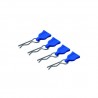 Clips de carroceria con tirador de goma Azul x4 uds.