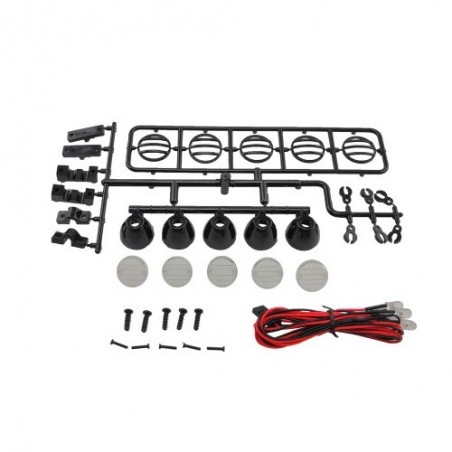 Kit luces led techo redondo 115mm Crawler 1/10 - Negro