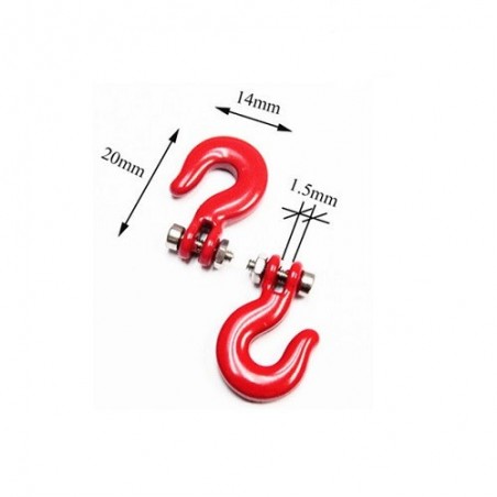 Ganchos de arrastre metalicos Crawler 1/10 x2 uds.