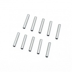 Pin shaft 2.5x14.8mm Chrome Steel Set x10 pcs