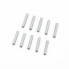 Pin shaft 2.5x14.8mm Chrome Steel Set x10 pcs
