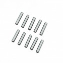 Pin shaft 3x13.8mm Chrome Steel Set x10 pcs