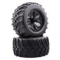 Ruedas para Monster Truck 1/10 Negras HNRH98086 x2 uds.