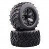 Ruedas para Monster Truck 1/10 Negras HNRH98086 x2 uds.