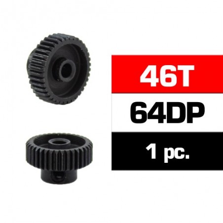 46T HSS Steel pinion gear 64DP 3.17mm shaft