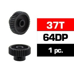 37T HSS Steel pinion gear 64DP 3.17mm shaft