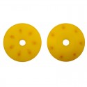 16mm CONICAL SHOCK PISTONS 1.2mm x 8 angled holes YELLOW x2 pcs