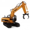 Excavadora HUINA 1570 1/14 Pinza y Brazo Metalicos 16ch