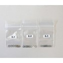Shim Set 5x7 0.1 - 0.2 - 0.3 - Mugen x10 pcs each