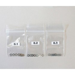 Shim Set 5x7 0.1 - 0.2 - 0.3 - Mugen x10 pcs each