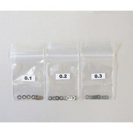 Shim Set 5x7 0.1 - 0.2 - 0.3 - Mugen x10 pcs each