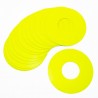 Discos vinilo para llantas Buggy 1/8 Amarillo Fluor x20 uds.