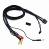 Battery Charge lead 2S 60cm XT60 and bullet de 4 - 5 mm